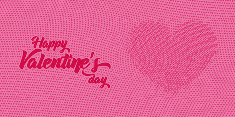 Valentine's day card. Vector heart texture. © JZu13