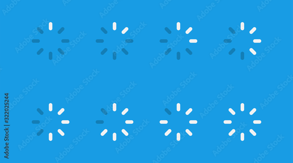 Poster web template on light background. loading icon. vector progress loading bar set