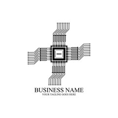 CPU processor line vector icon for websites and mobile flat design ,mini cpu icon flat style,mobile cpu vector,phone cpu illustration,basic cpu icon-vector