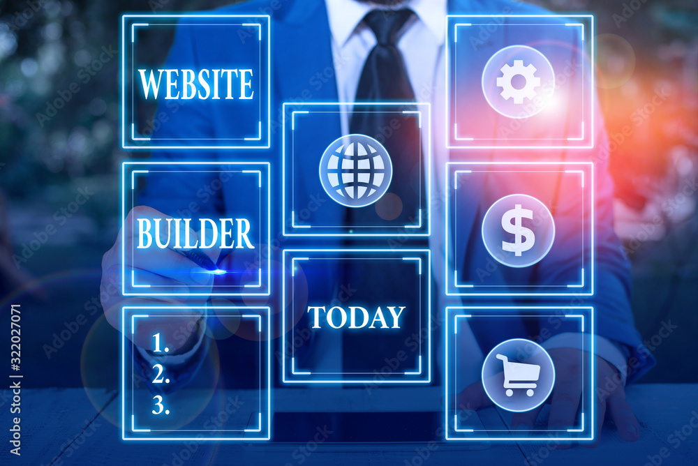 Poster handwriting text website builder. conceptual photo construction of websites without analysisual code