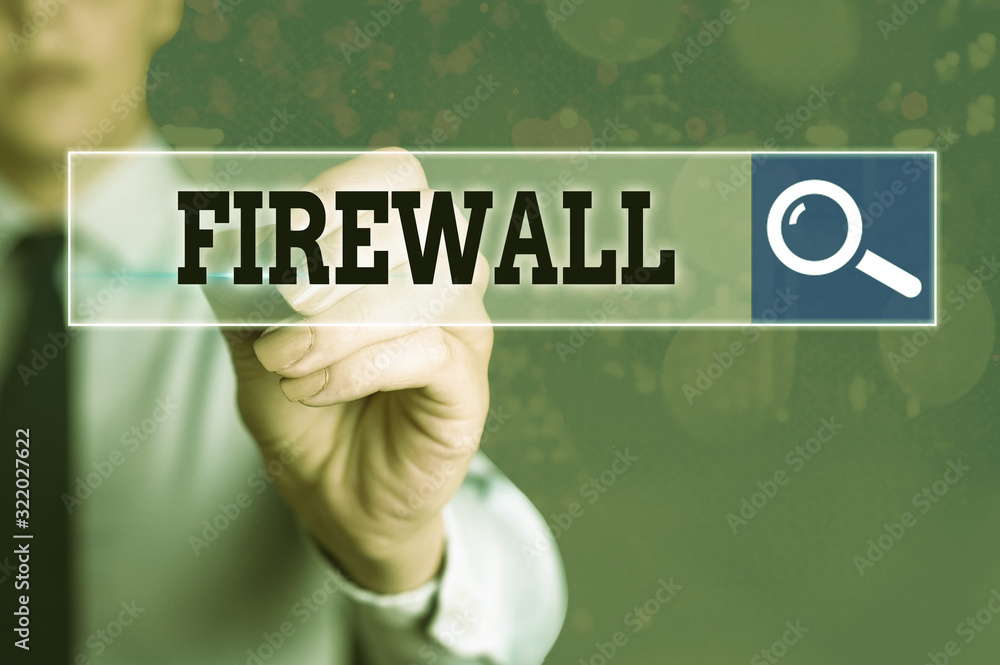 Poster conceptual hand writing showing firewall. concept meaning protect network or system from unauthorize