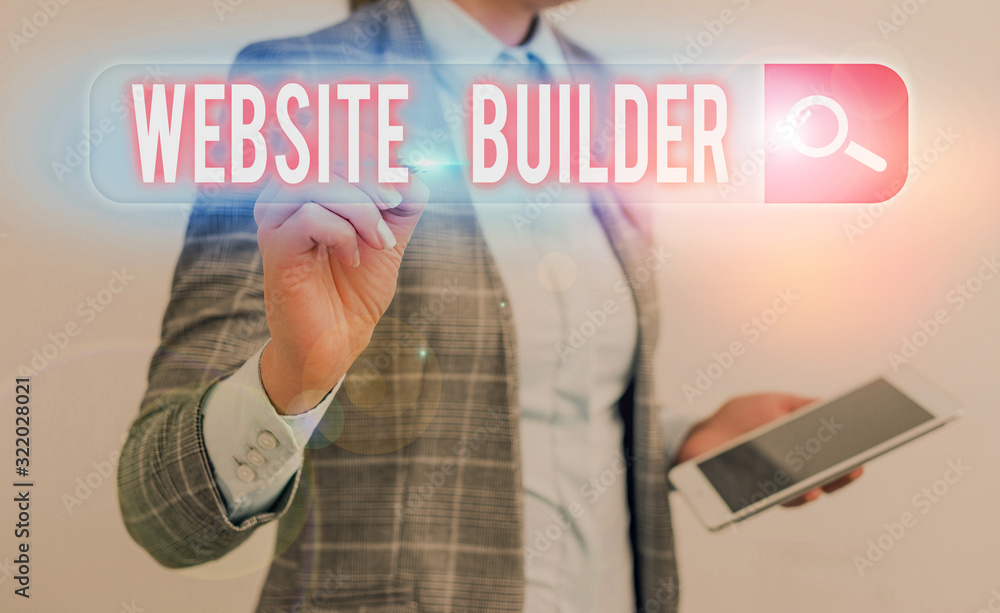 Poster handwriting text writing website builder. conceptual photo construction of websites without analysis