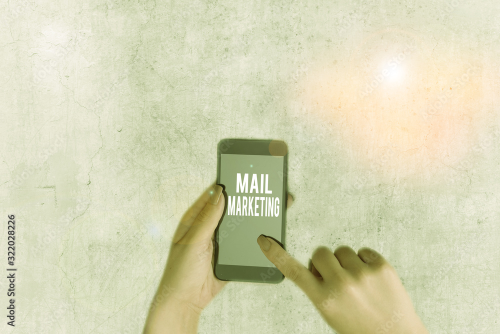 Poster conceptual hand writing showing mail marketing. concept meaning act of sending a commercial message 