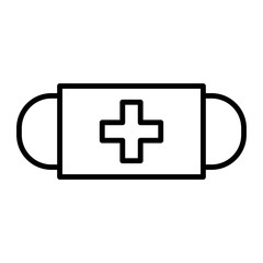 Obraz premium Medical Safety Mask icon