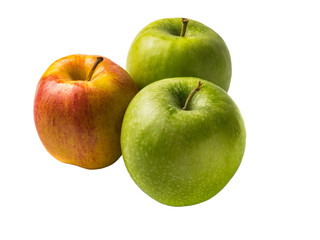 Isolated fresh apple on a white background