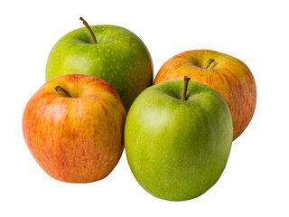 Isolated fresh apple on a white background