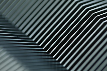 Mtall geometric parallel line abstract bacground concept. Trendy silver cover design