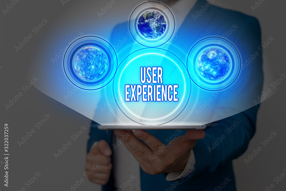Poster handwriting text writing user experience. conceptual photo the overall experience of a demonstrating