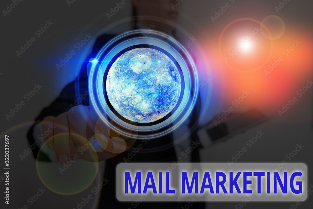 Poster handwriting text mail marketing. conceptual photo act of sending a commercial message to a group of 