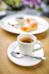 breakfast in the cafe