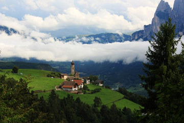 Village in the foothills of the Dolomites