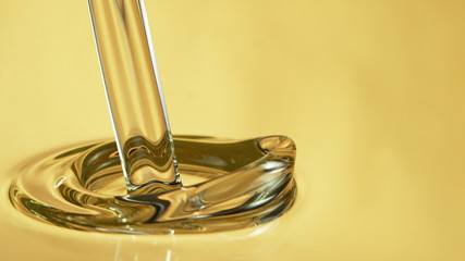 Freeze motion of pouring oil