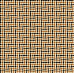 Houndstooth seamless pattern. Brown classical fabric background - 322042231