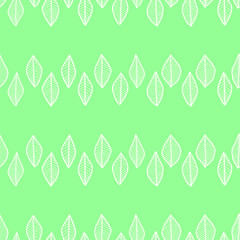 Vector seamless surface pattern dsign. Many leaves, branches, herbs, dots, triangles. Floral spring design for printing on paper, fabric, cards. Natural background for social media blog post, banners