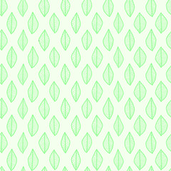 Vector seamless surface pattern dsign. Many leaves, branches, herbs, dots, triangles. Floral spring design for printing on paper, fabric, cards. Natural background for social media blog post, banners