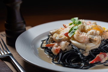 Seafood Ink noodle pasta