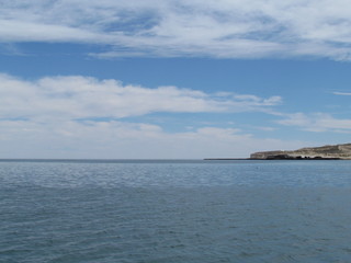 Partial view of Golfo Nuevo from Puerto Piramides