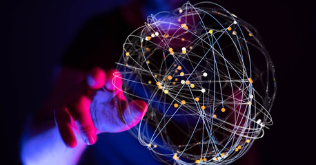  touching global network and data customer connection