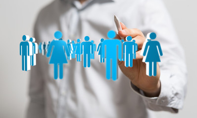 Social Networking illustration team group digital