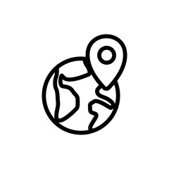 franchise business icon vector. Thin line sign. Isolated contour symbol illustration