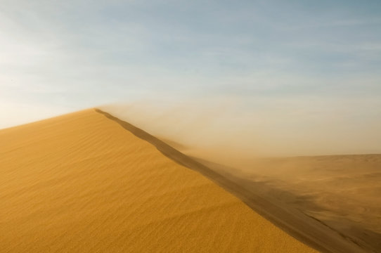 Sand storm in the Arabian desert 