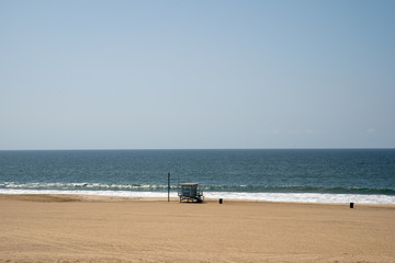 ocean beaches without people Baywatch tower