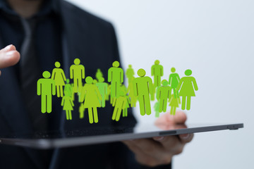 Concept of teamwork and partnership