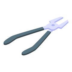 Repair pliers icon. Isometric of repair pliers vector icon for web design isolated on white background