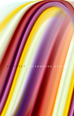 Abstract background - fluid color gradient waves, with dynamic motion line effect. Vector Illustration For Wallpaper, Banner, Background, Card, Book Illustration, landing page