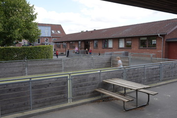 A playground at a school