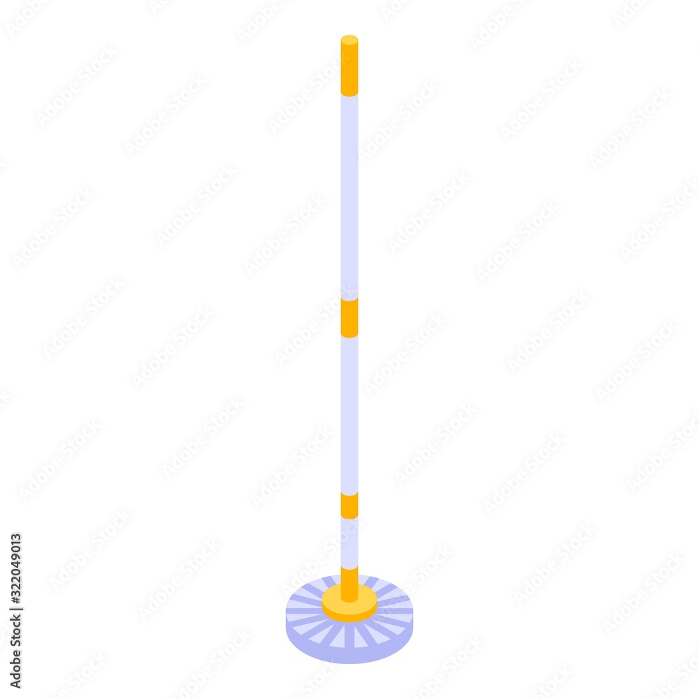 Poster round floor mop icon. isometric of round floor mop vector icon for web design isolated on white back