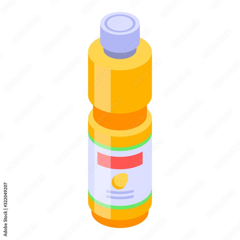 Aufkleber mango bottle juice icon. isometric of mango bottle juice vector icon for web design isolated on whit