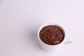 white cup of delicious chocolate