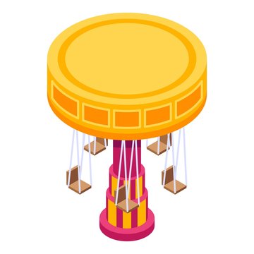 recommend clip art: Carousel icon. Isometric of carousel vector icon for web design isolated on white background