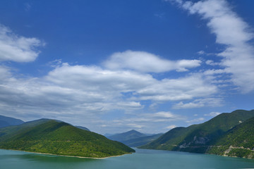 Naklejka na ściany i meble Georgia, Caucasus: Enguri Dam