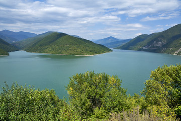 Naklejka na ściany i meble Georgia, Caucasus: Enguri Dam