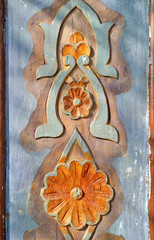 old wooden door detail on background