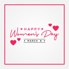 Happy Women Day holiday illustration