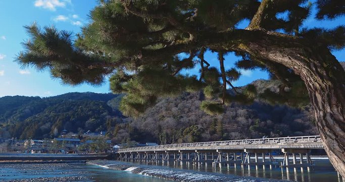 日本 京都 嵐山 渡月橋 風景 Arashiyama Kyoto Japanese