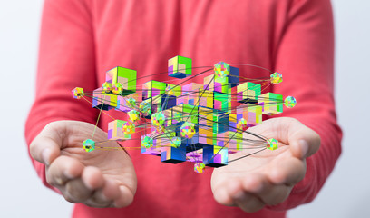 Cloud storage and Computing concept.