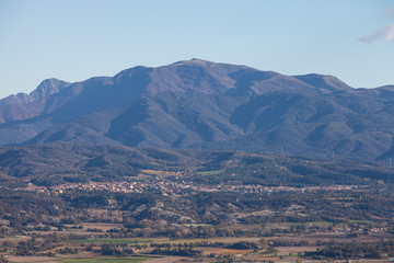 Vista de la comarca de Osona desde la Hermita de Sant Sebastià (Vic-Santa Eulàlia de Riuprimer),...
