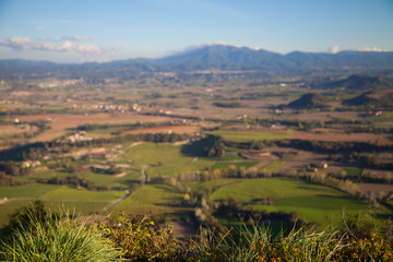 Panorama de la Plana de Vic desde la Cruz de Gurb (la Creu de Gurb). Vic, Osona, Catalunya