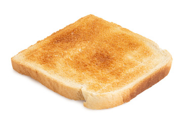 Fototapeta na wymiar Toasted slice of white bread.