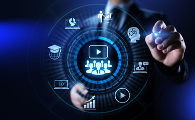 Webinar E-learning Online Seminar Education Business concept.