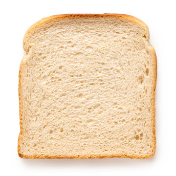 Slice of white bread.