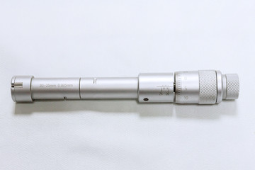 Calibration Bore micrometer. Device for accurate measurement of hole diameter.