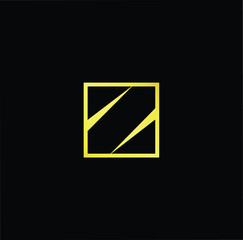 Outstanding professional elegant trendy awesome artistic black and gold color Z initial based Alphabet icon logo.