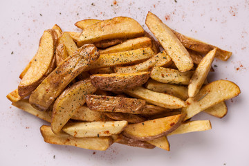 French fries with spices