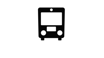 bus icon on a white background