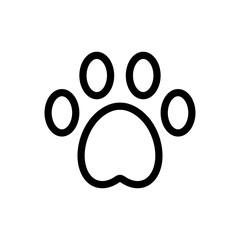 Fototapeta na wymiar Pet paw logotype design vector template sign icon